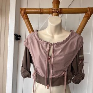 Stella McCartney Adidas Zip Up Cropped Top